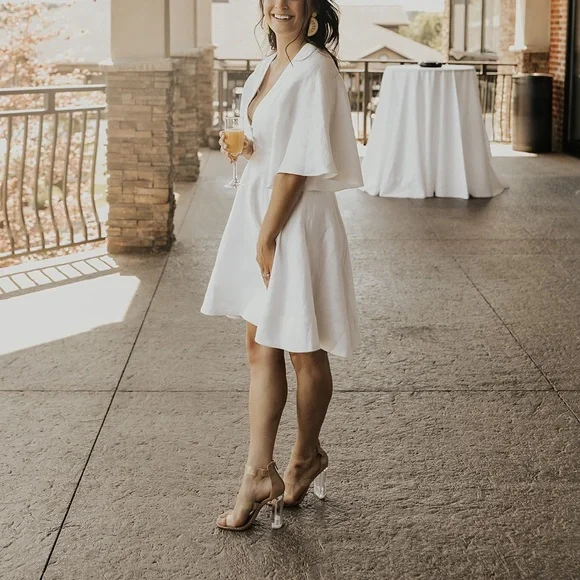 Savannah Linen Mini Shona Joy Dress Worn Once! - Picture 3 of 10